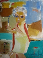 Meisje in landschap (#1109)